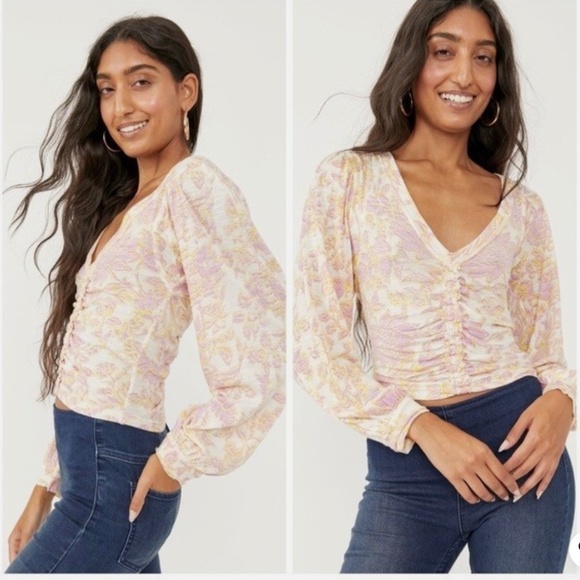 Free People Say The Word Top - Picture 1 of 8